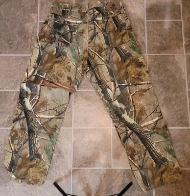 Vtg Wrangler Pro Gear Realtree Camo Hunting Pants Men 34x32 Workwear 90s - Image 1 of 4