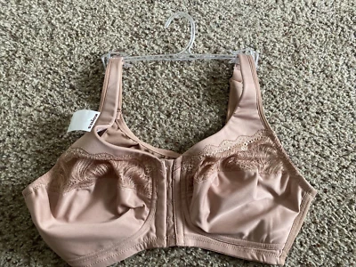 Sutiã 40D Glamorise formato natural fecho frontal suporte preto 1210 - Imagem 1 de 4