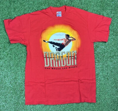 CAMISETA VINTAGE DRAGON THE BRUCE LEE STORY 1993 HECHA EN ESTADOS UNIDOS CAMISETA NEGRA L Foto 1 de 4