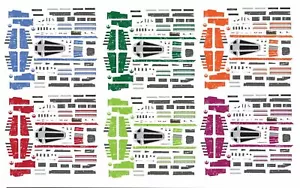 Bandai 1/144 Star Wars Resistance T-70 X-Wing decal set v2 vehicle model 003 011 - Picture 1 of 2