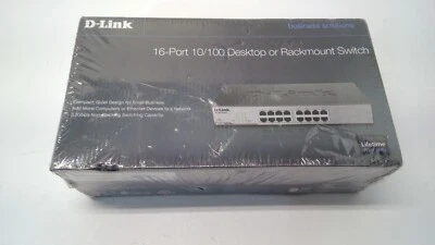 D-Link  DSS (DSS16+) 3.2 Gbps. 16-Ports Rack-Mountable Switch New Sealed.  - Image 1 of 2