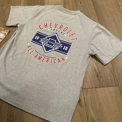 Camiseta Chevrolet Chevy Truck All American para hombre talla grande gris NUEVA Foto 1 de 4