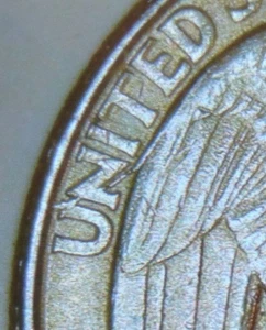 1996P George Washington Quarter UNITED + Die Break Mint Error Coin - Picture 1 of 4