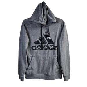 Adidas Ultimate Hoodie Gr. Medium kuschelig Fleece gefüttert grau Freizeit Winter  - Bild 1 von 7