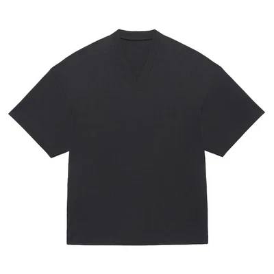 adidas Fear Of God Athletics V Neck Short Sleeve T-Shirt Mens Black Casual Tops - Image 1 of 3
