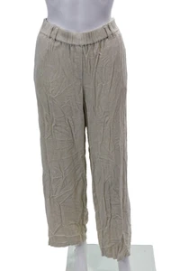 J Jill Womens Textured Elastic Waistband Wide Leg Corduroy Pants Beige Size M - Picture 1 of 6