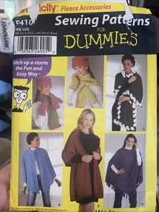 VTG Simplicity Sewing Pattern 5410 For Dummies Poncho, Wrap, Scarf, Mittens, Hat - Picture 1 of 3