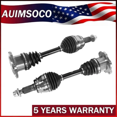 For Chevrolet Tahoe K2500 Silverado 1500 4WD AWD Set of 2 Front CV Axle Shafts — 第 1/4 张图片