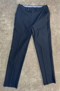 Chaps Herren 34 x 36 Total Comfort Anzug Arbeitshose klassische Passform schwarz Stretch SCHÖN - Bild 1 von 9