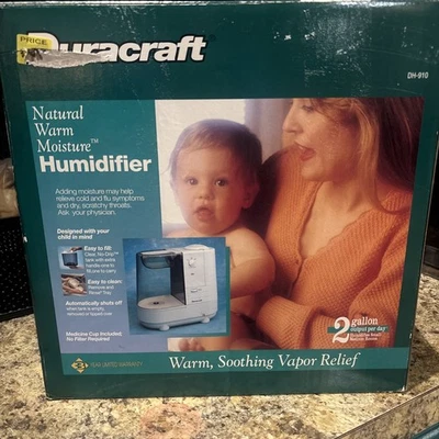 Humidificador evaporativo de humedad cálida natural Duracraft DH-910 2 galones Foto 1 de 4