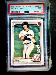 YANKEES 1st EDITION Anthony Volpe 2020 Bowman BFE139 Graded 9 PSA 68466334 - Picture 1 of 3