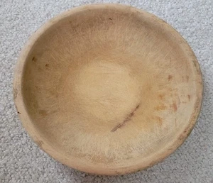Kleine antike Munising Holzschale gealtert Patina 1900 Geschirr Stapelaufsatz - Bild 1 von 10