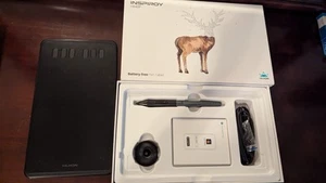 Huion H640P Digital Drawing Tablet and Battery Stylus Pen - Afbeelding 1 van 3