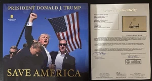 Libro firmato DONALD TRUMP "Save America" CON lettera di autenticità JSA - RARO! - Foto 1 di 4
