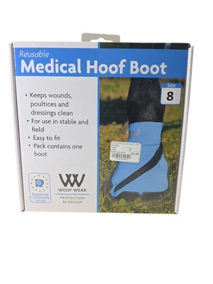 Woof Wear Reusable Medical Hoof Boot-Blue Size 8 - image 1 of 4