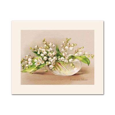 Impresión de póster de imagen antigua de lirio del valle Foto 1 de 4