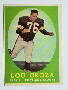 1958 Topps #52 Lou Groza (EX) - Imagen 1 de 2