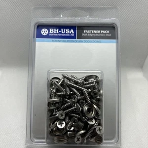 BH-USA Dock Edge Acciaio Inox #8 x 1" Philips Testa Viti e Rondelle (60pz) - Foto 1 di 7