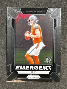2024 Panini Prizm - Emergent Insert - Bo Nix #3 (RC) Rookie - Denver Broncos - Picture 1 of 3