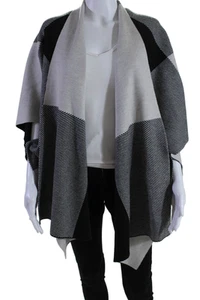 Karen Millen Womens Sleeveless Open Front Color Block Cardigan Sweater One Size - Picture 1 of 6