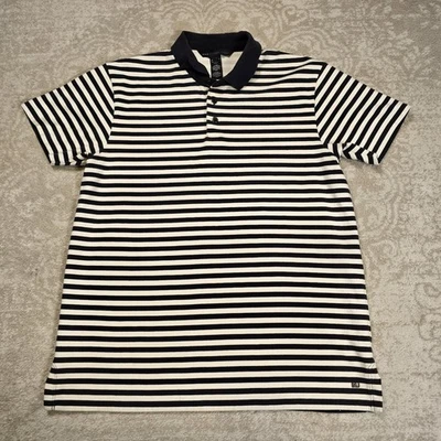 Marc By Marc Jacobs - Women's Large Stripped Polo - Black And White - Pre-owned - Image 1 of 4