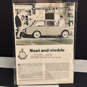Hillman Super Imp The Motor 1966 Road Test No. SUPLEMENTO INFORME 9/66 (FOLLETO) - Imagen 1 de 3