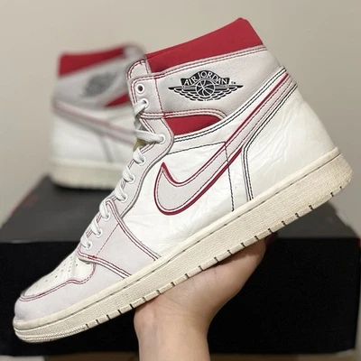 Nike Air Jordan 1 Retro Alto OG Phantom Gimnasio Rojo Talla 11 Hombres (555088-160) Foto 1 de 4