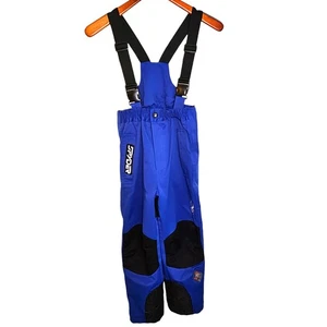 Spyder Boys Propulsion Insulated Winter Snow Bib Pants in Electric Blue & Black - Picture 1 of 12