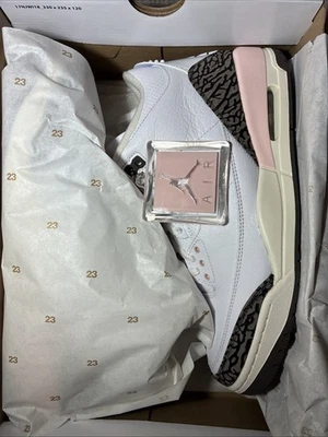 Tamanho 11.5 (W) - Air Jordan 3 retrô napolitano branco mocha rosa NOVO EM FOLHA 🔥 - Imagem 1 de 4