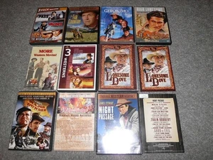 17 Western DVD Lot Lonesome Dove Professionals Rooster Cogburn Stagecoach Dundee - Picture 1 of 5
