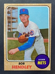 1968 Topps #345 Bob Hendley (New York Mets) - Picture 1 of 2
