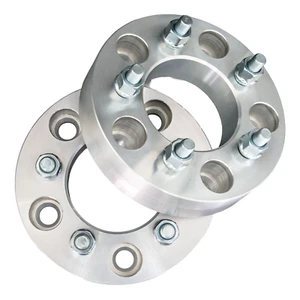 5x5 / 5x127 to 5x5.5 / 5x139.7 US Wheel Adapters 1.25" Thick 1/2x20 Studs x 2 - Picture 1 of 5
