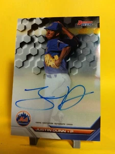 2016 Bowman's Best Justin Dunn RC Autograph Auto - Picture 1 of 2