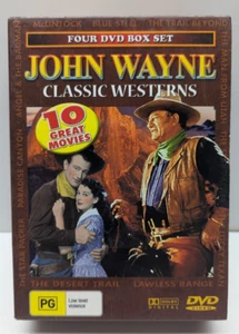 John Wayne | Classic Westerns, 10 Great Movies DVD 4 Disc Box Set. - Picture 1 of 9