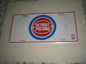 Placa de matrícula de metal NBA Detroit Pistons 12" X 6" - Imagen 1 de 3