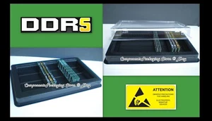 5 - DRAM Storage-Packaging Case for DDR DIMM Memory - Fits 250 Anti Static New - Picture 1 of 6