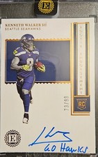 2022 Encased kenneth walker III Rookie Auto Endorsements /99 on card auto