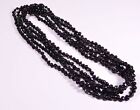 55 cm Lot of 5 wholesale natural Baltic amber black adult necklace c-4799