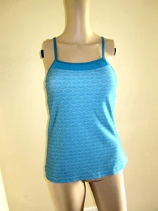 MOVING COMFORT Turquoise Wirefree  Racerback Tankini Top Size Medium - Picture 1 of 12