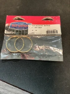 Kuryakyn 6223 Gold Accent Rings for ISO Grips NOS - Picture 1 of 2