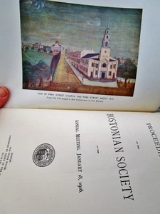 1916 Bostonian Society Proceed, Ephemera, Ben Franklin & Civil War Boy Readings  - Imagen 1 de 7