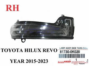 GENUINE RH SMOKE SIDE TURN SIGNAL LAMP FOR TOYOTA HILUX REVO FORTUNER 2015-2024 - Picture 1 of 5