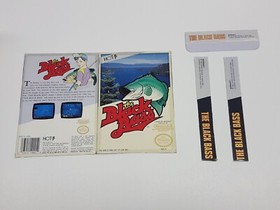 The Black Bass Nintendo NES Rental Cut Box ONLY *DAMAGED