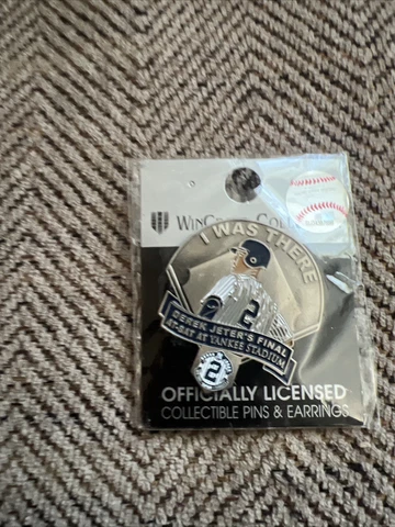 Derek Jeter “I Was There” Final At Bat At Yankee Stadium Pin Officially License Cover