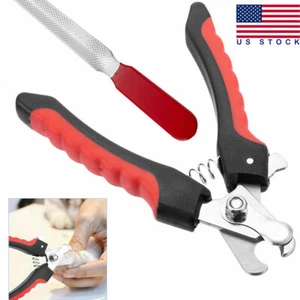 Pet Dog Toe Nail Clippers Cutter Trimmer Scissors Shears Professional Heavy Duty - Picture 1 of 10