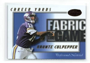 Daunte Culpepper #FG-70 /1000 2000 Leaf Certified Fabric of the Game VIKINGS - Picture 1 of 2