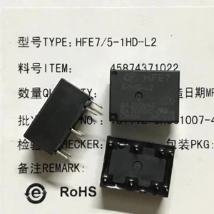 2PCS HongFa HFE7 5-1HD-L2 Electromagnetic Relay 8A 250VAC 8Pins - Picture 1 of 1