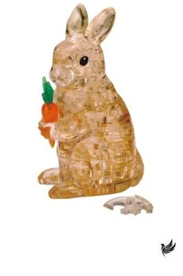 Rompecabezas Beverly 43 piezas cristal conejo marrón Foto 1 de 3