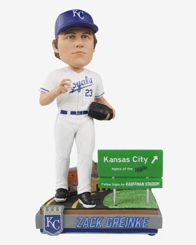 Zack Greinke Kansas City Royals Next Stop Bobblehead Cover