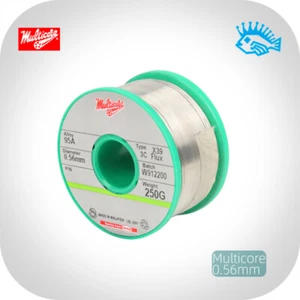 Alambre de soldadura importado multinúcleo 3 núcleos diámetro 0,56 mm 250G rollo completo - Imagen 1 de 3